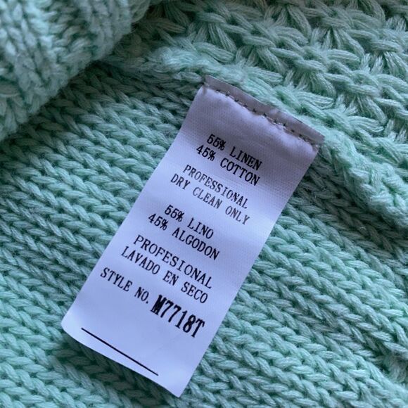 Monoreno Sweater NEW Linen Cotton Blend Size Medium - Picture 6 of 7